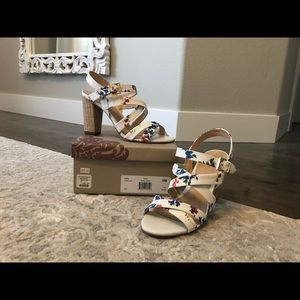 Floral anthropologie heels